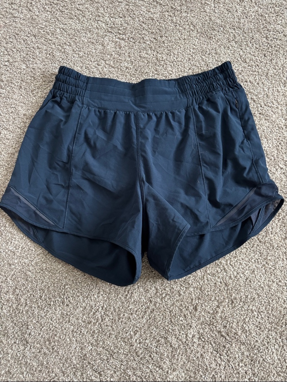 lululemon athletica Navy Hottie Hot 4” Running Shorts